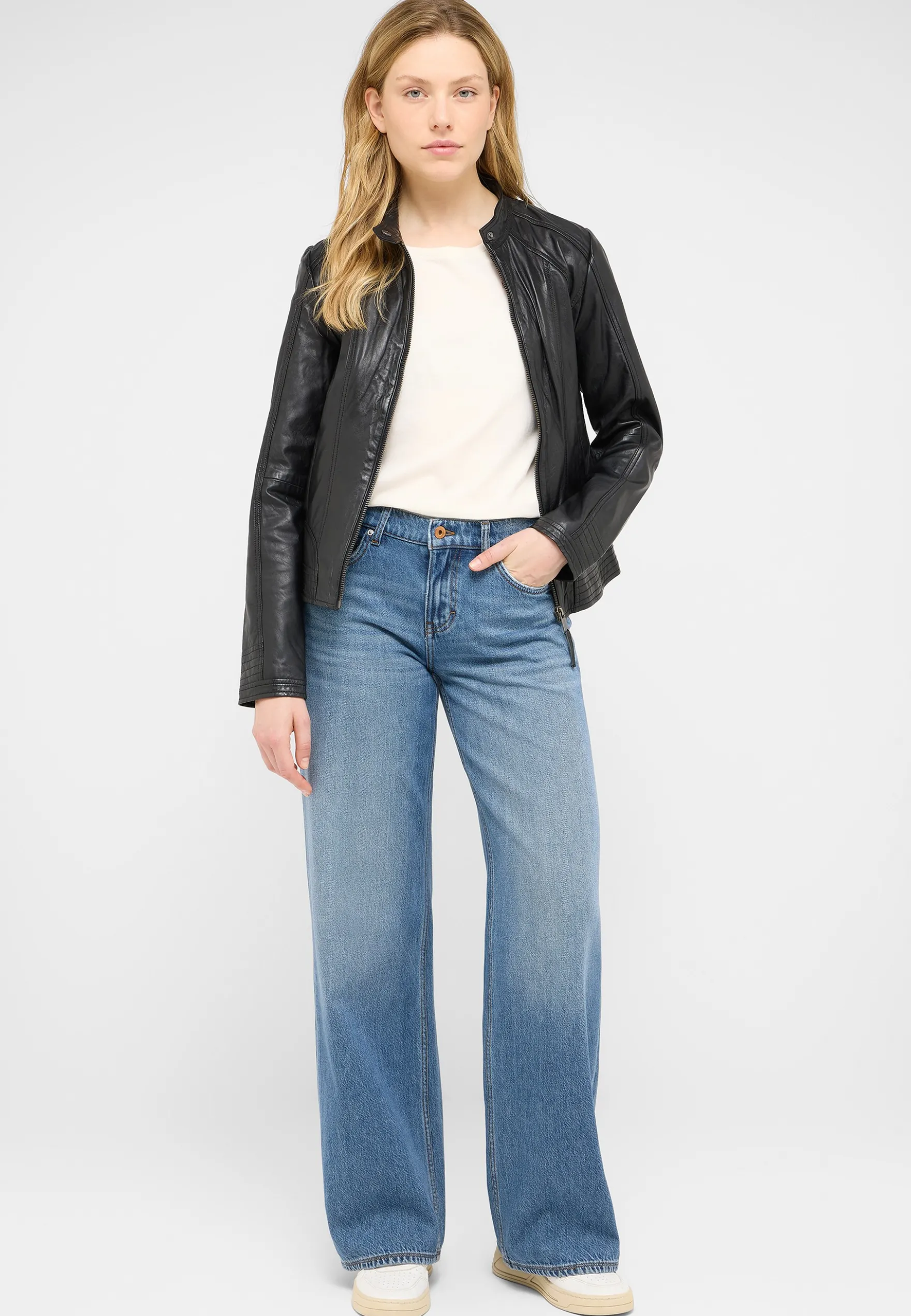 Jacke Style Lederjacke