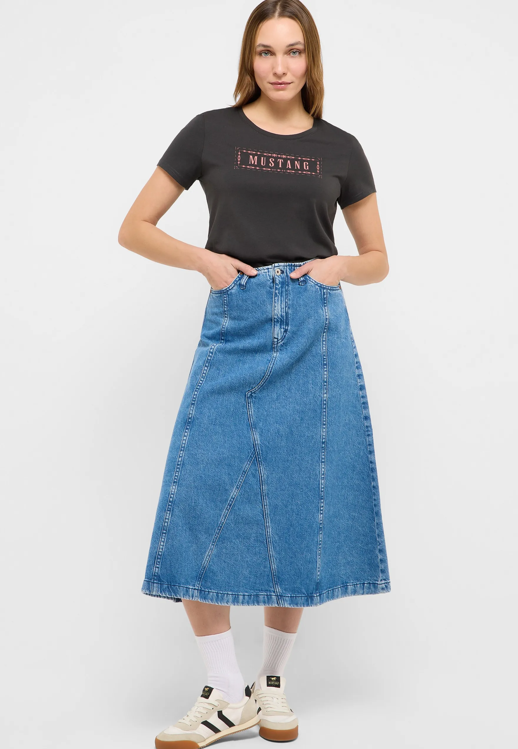 Jeans-Maxirock Style Carrol Denim Skirt