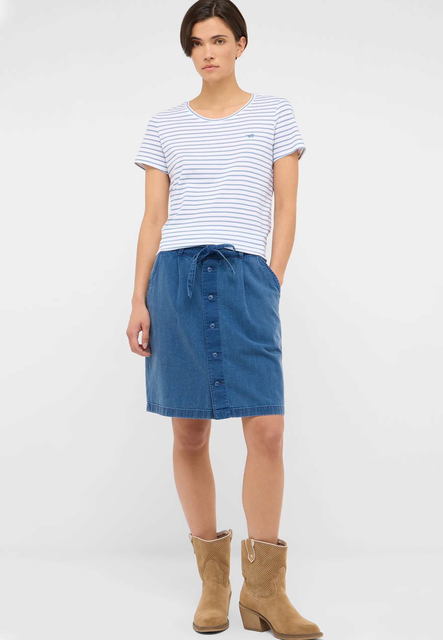 Jeans-Midirock Style Bellevue Denim Skirt
