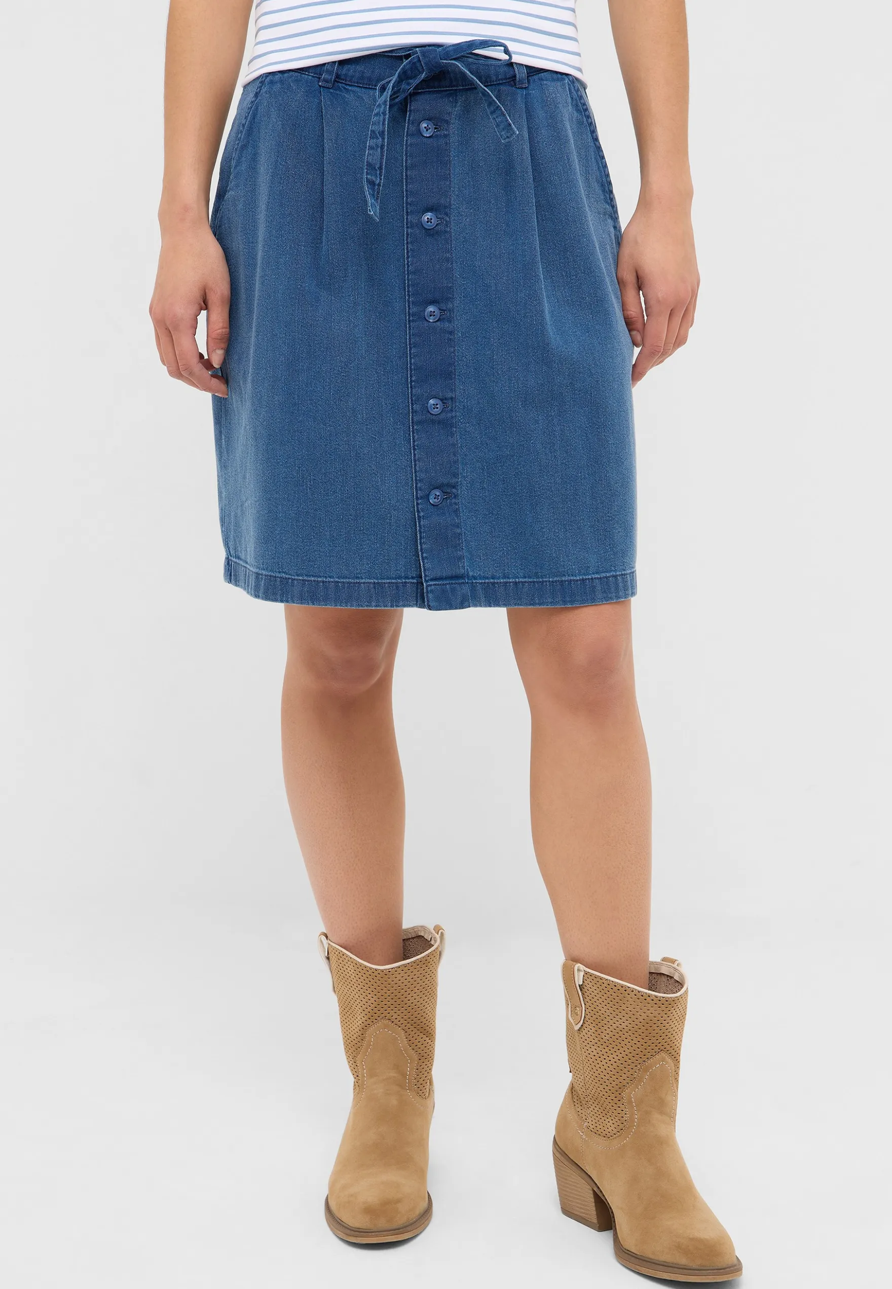 Jeans-Midirock Style Bellevue Denim Skirt