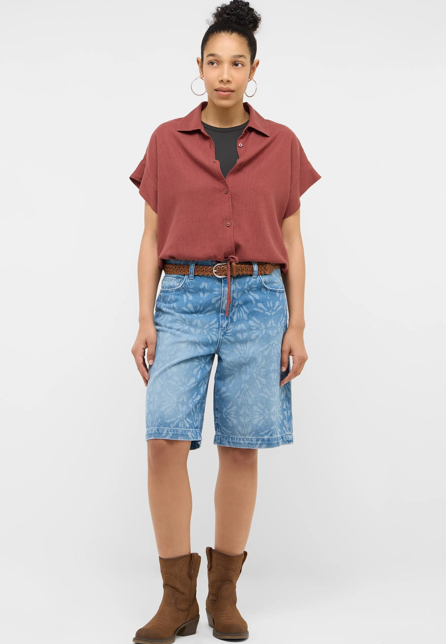 Kurzarmbluse Style Muce Short Sleeve