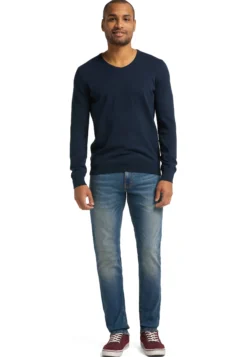 Langarmpullover Basic V-Neck Jumper